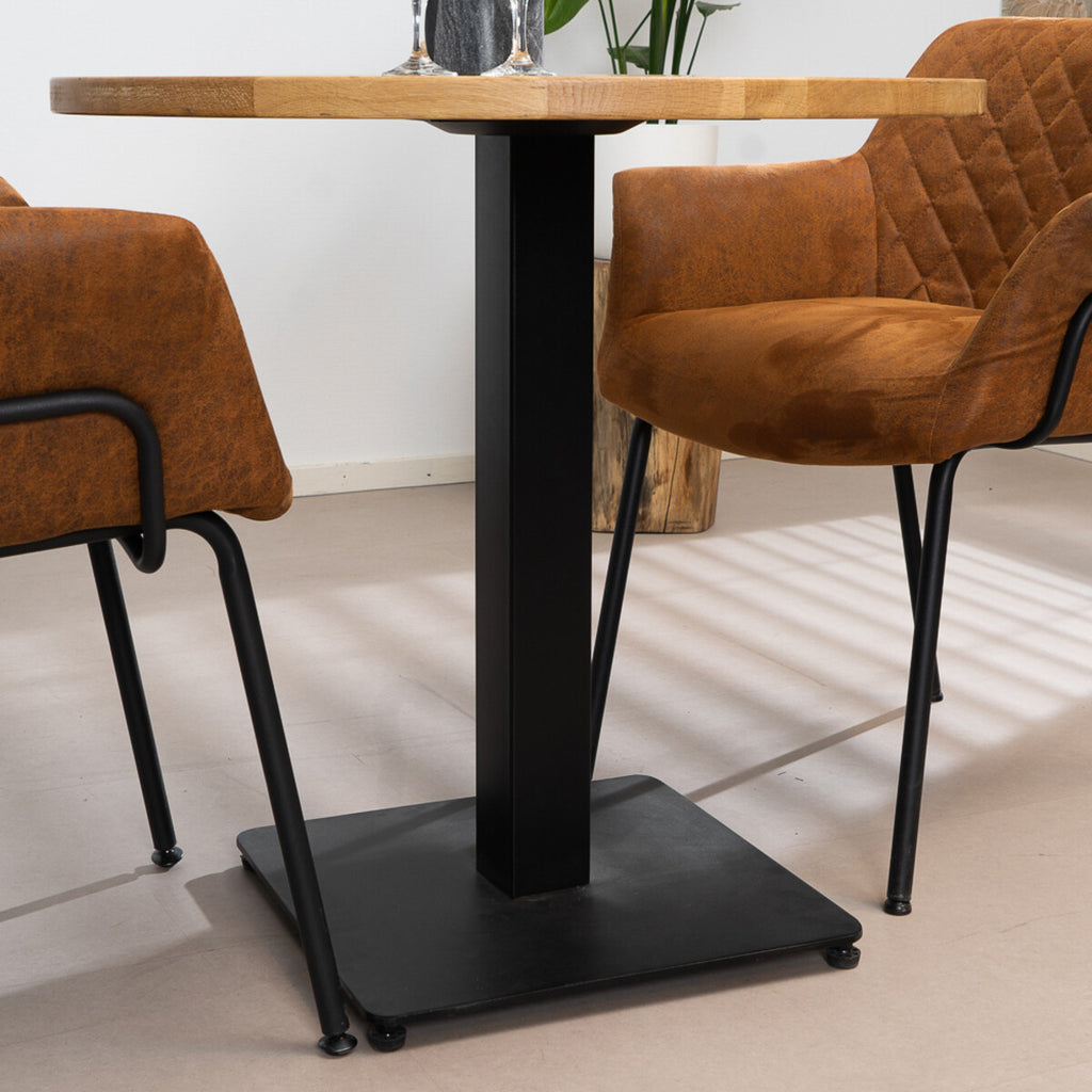 Bistrotafel rond Sven eikenhout Ø80 cm