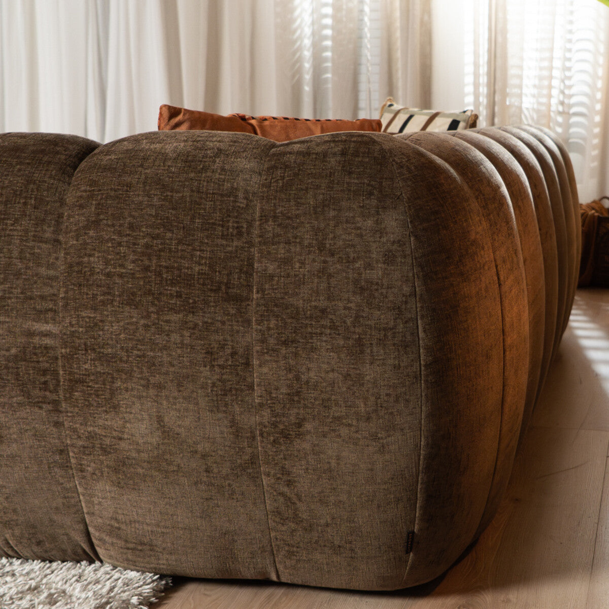 3-zitsbank Luca chenille mocha