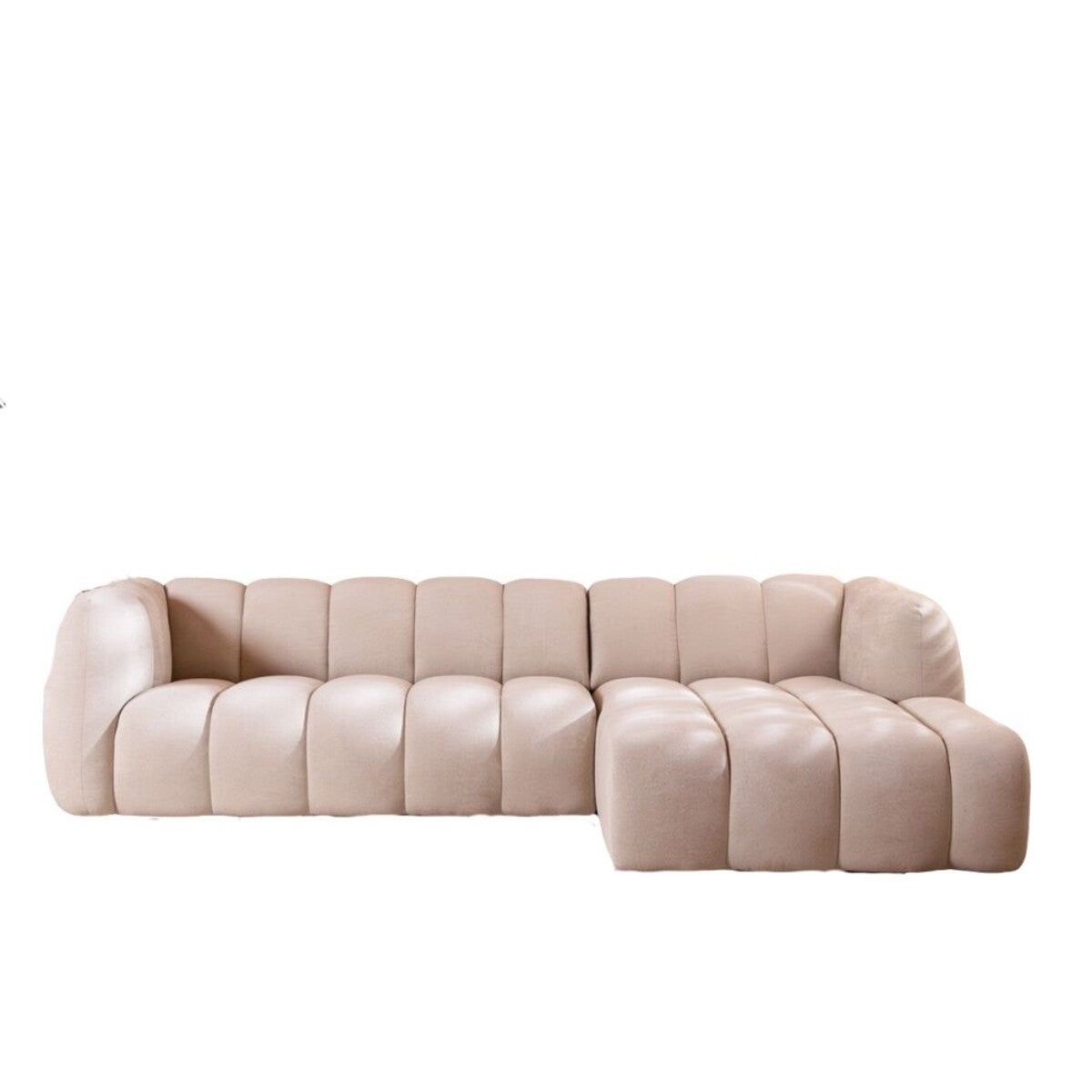 Hoekbank Luca chenille beige rechts