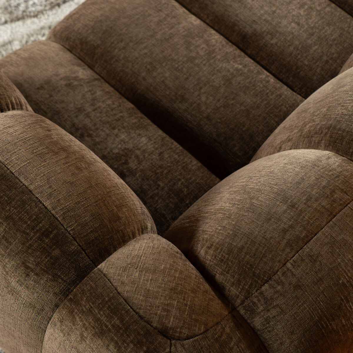 Hoekbank Luca chenille mocha links