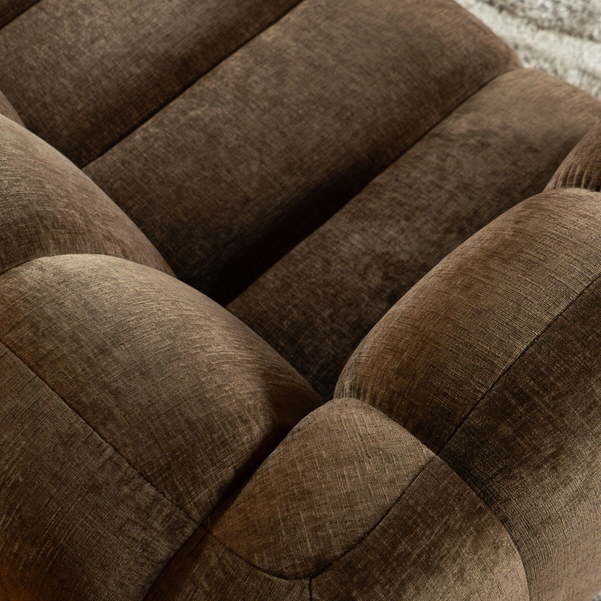 Hoekbank Luca chenille mocha rechts