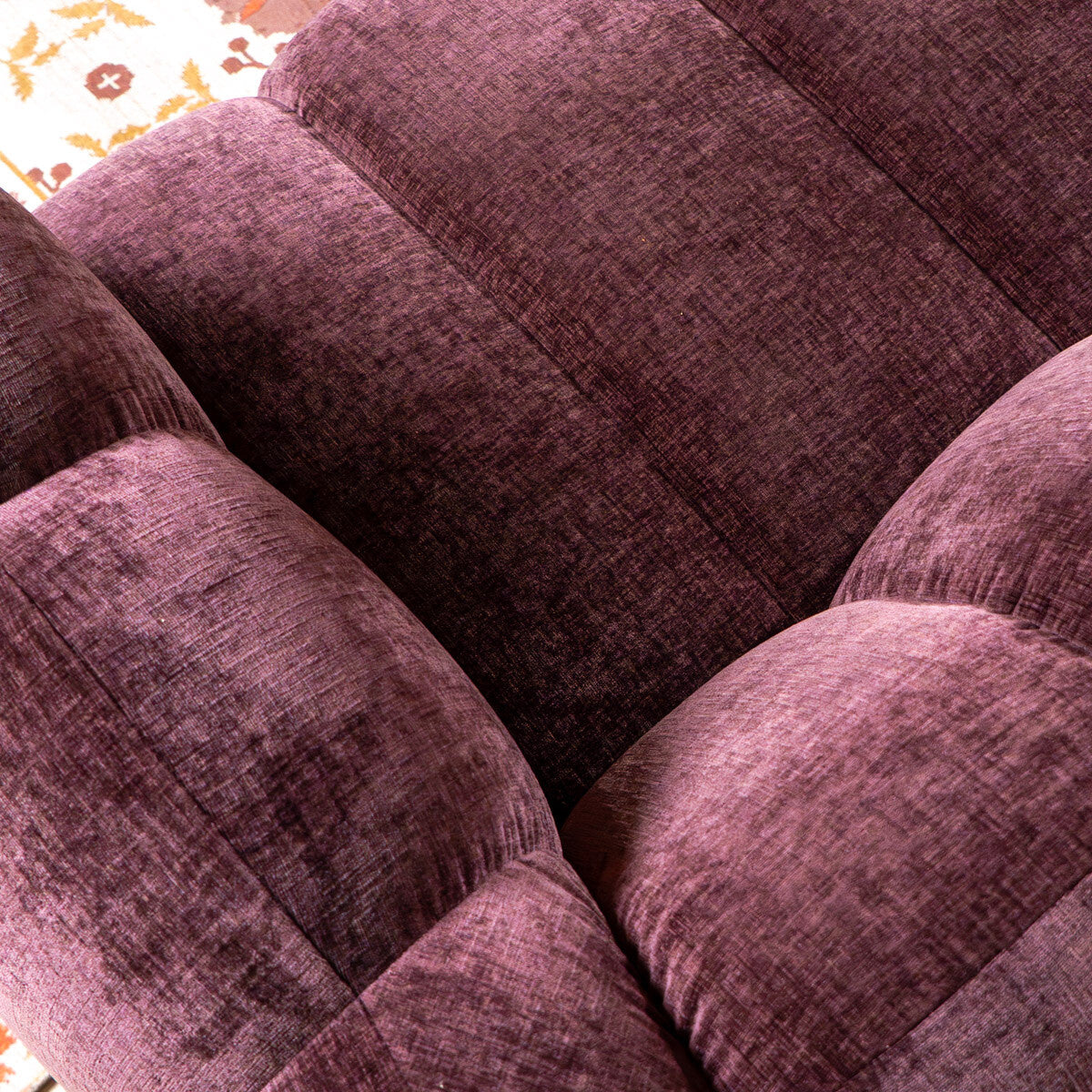 Hoekbank Luca chenille paars links