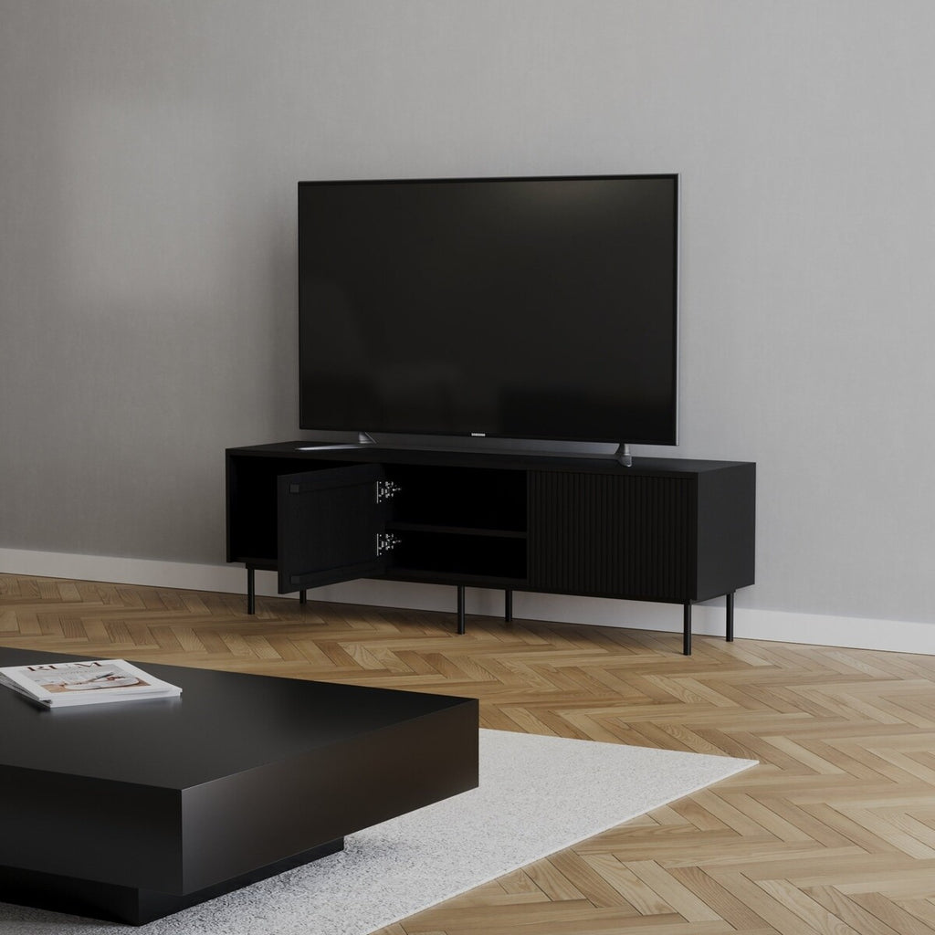 Tv-meubel Ray zwart eiken 150 cm