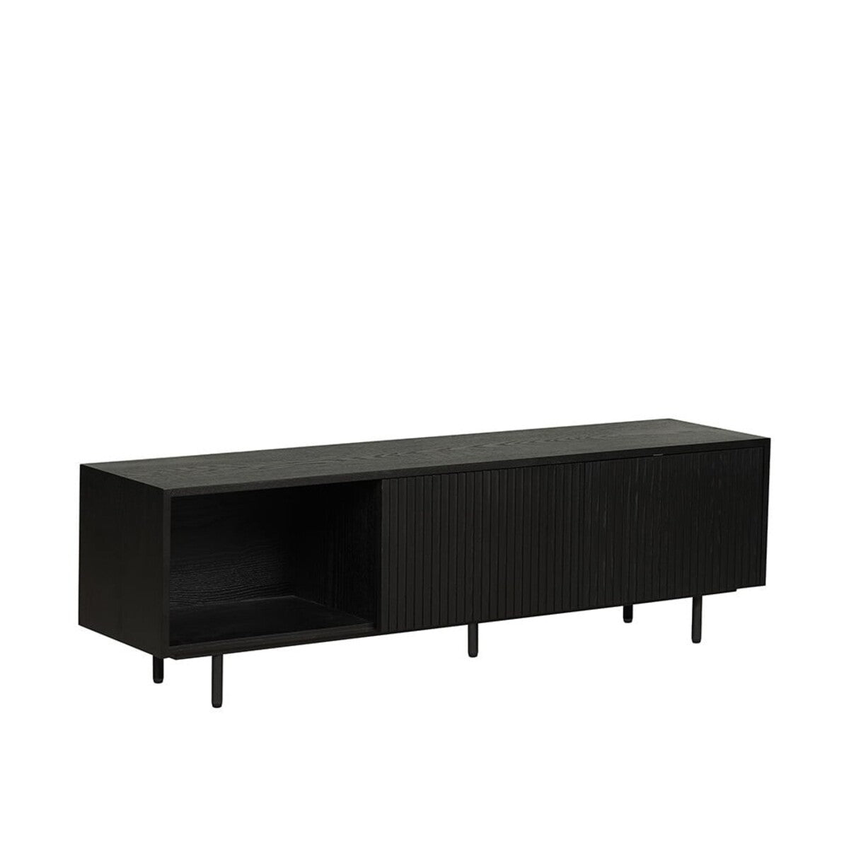 Tv-meubel Ray zwart eiken 150 cm