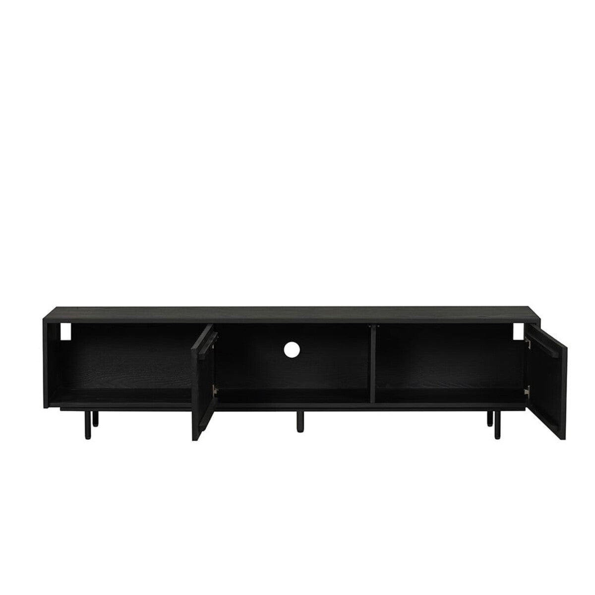 Tv-meubel Ray zwart eiken 180 cm
