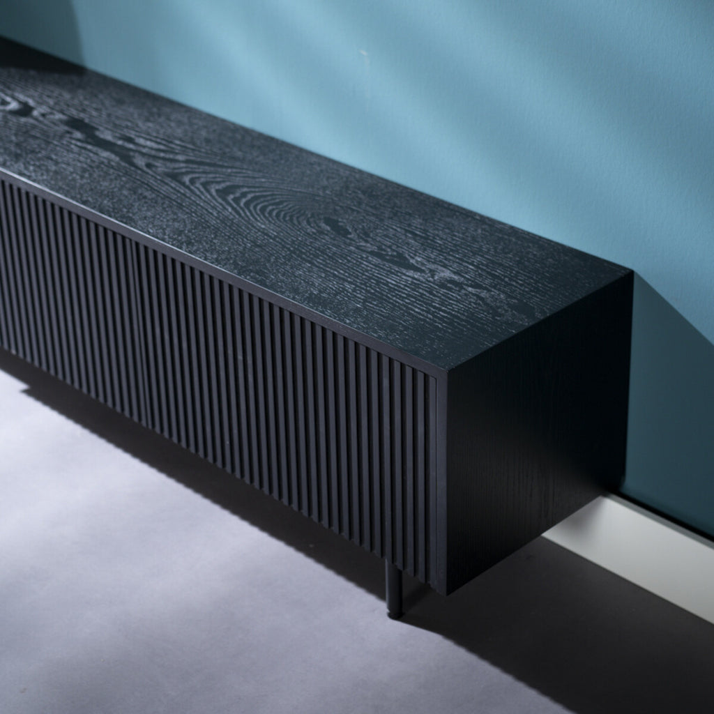 Tv-meubel Ray zwart eiken 180 cm
