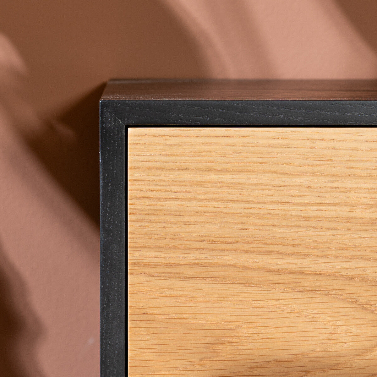 Tv-meubel Thomas zwart/blank eiken 150 cm