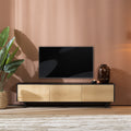 Tv-meubel Thomas zwart/blank eiken 180 cm