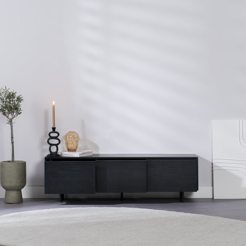 Tv-meubel Thomas zwart eiken 150 cm