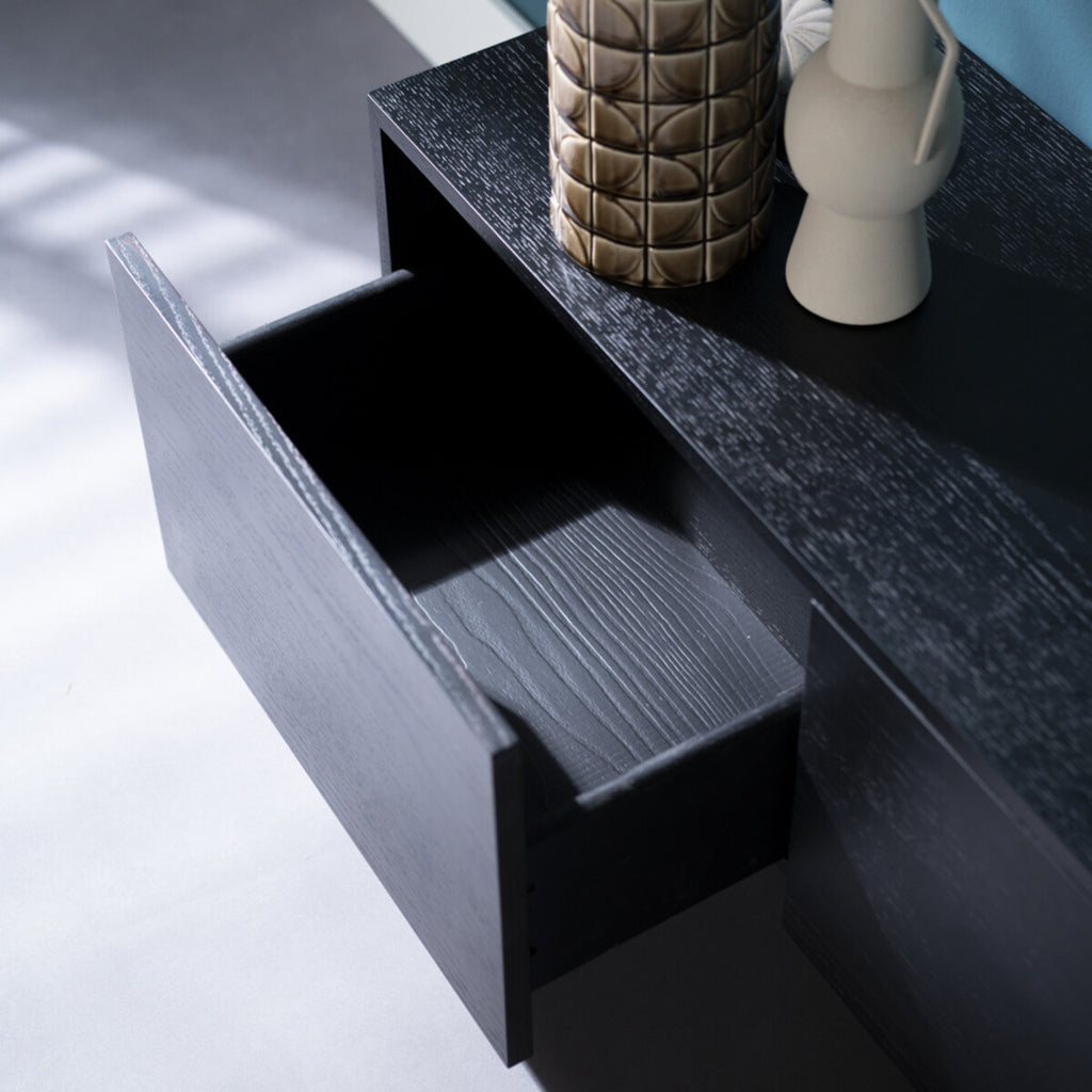 Tv-meubel Thomas zwart eiken 150 cm