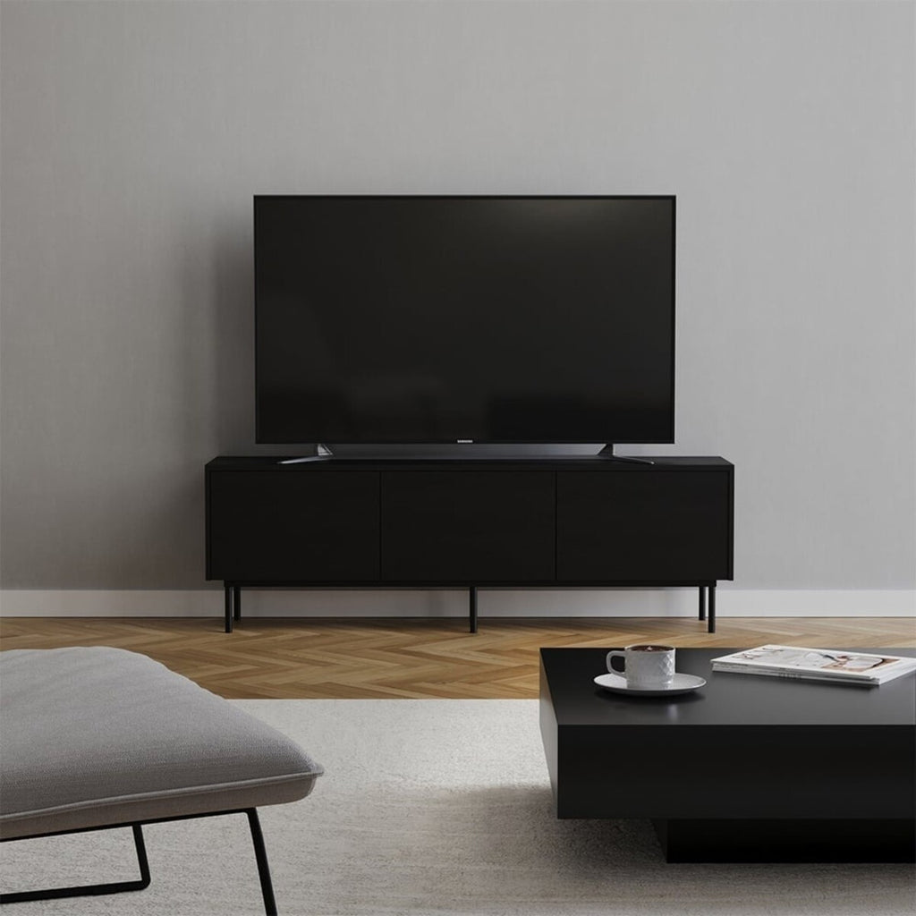 Tv-meubel Thomas zwart eiken 150 cm