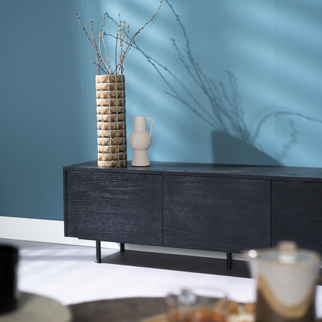 Tv-meubel Thomas zwart eiken 150 cm