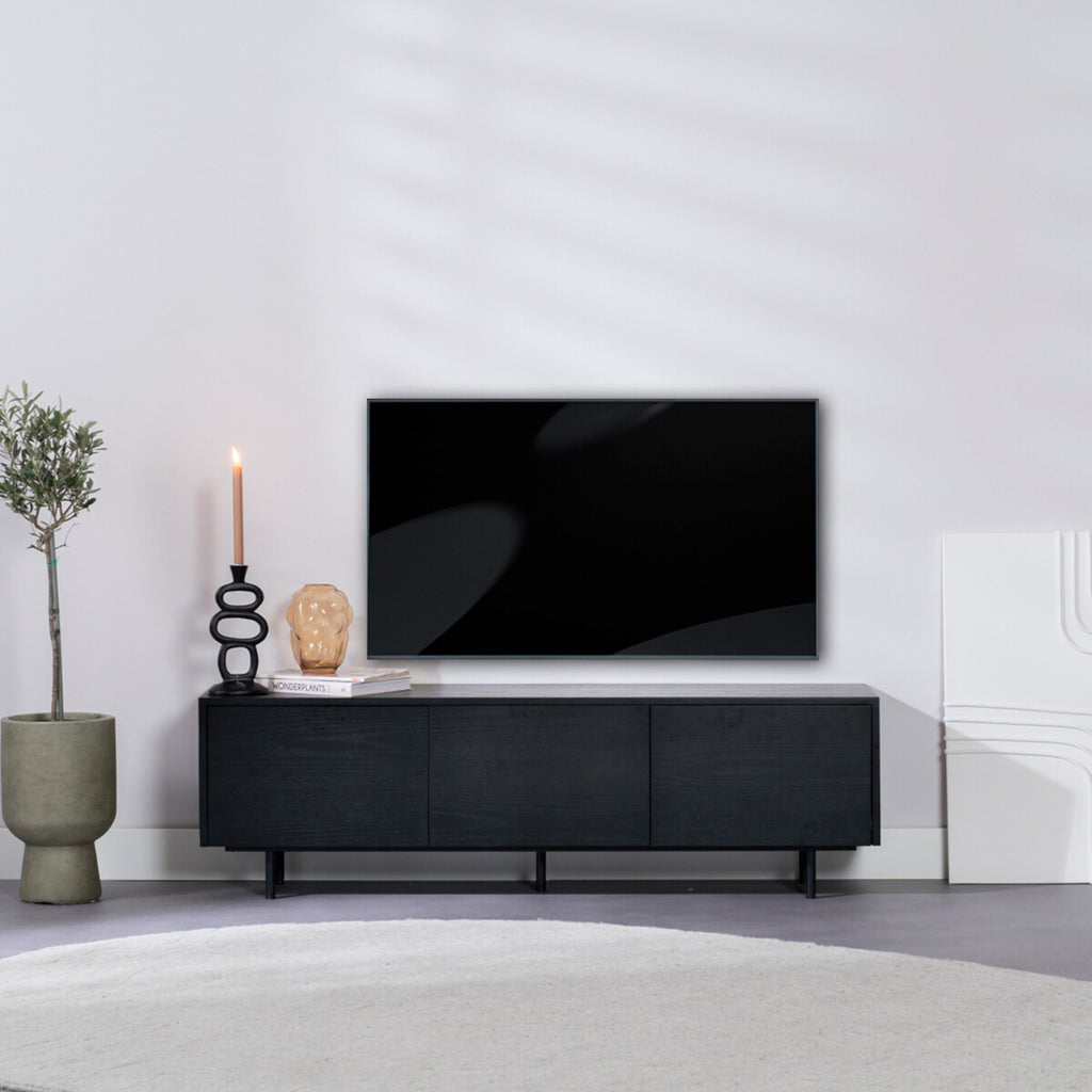 Tv-meubel Thomas zwart eiken 150 cm