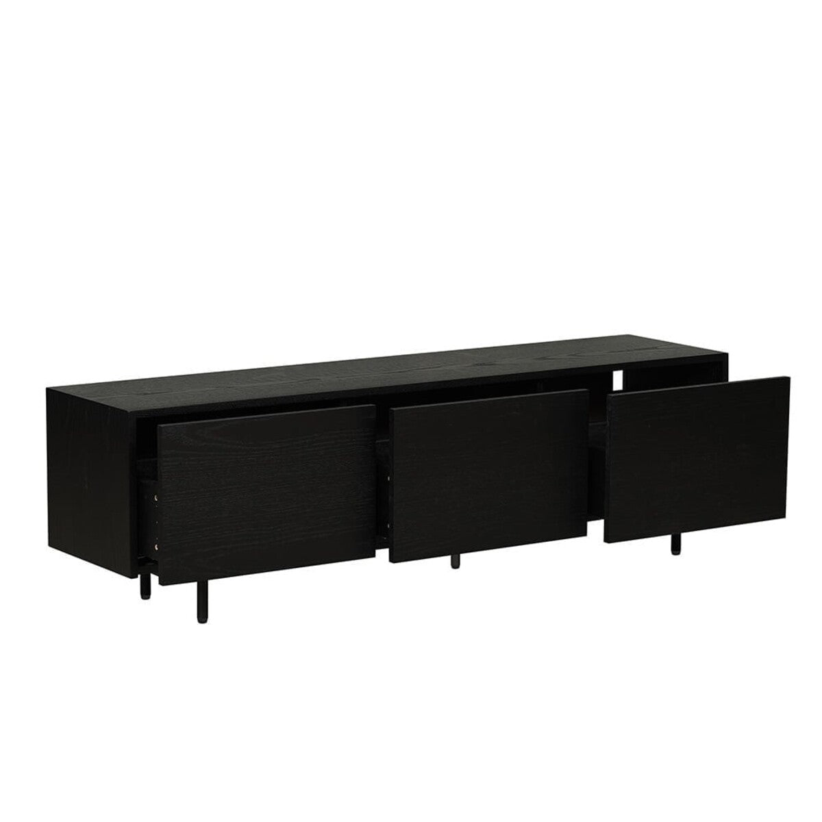 Tv-meubel Thomas zwart eiken 150 cm