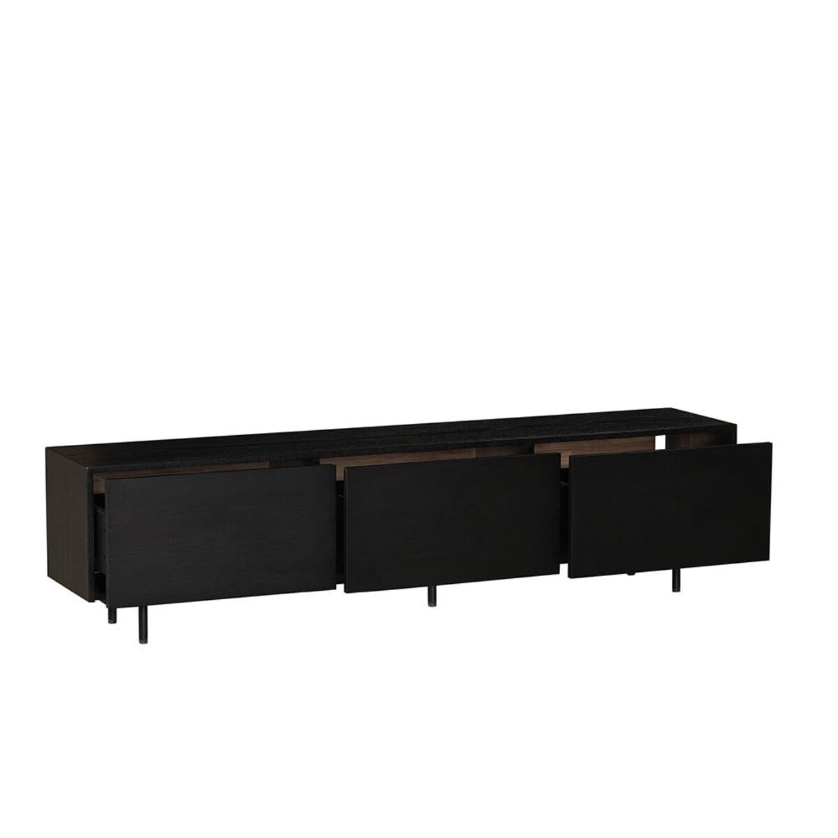 Tv-meubel Thomas zwart eiken 180 cm