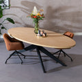Eettafel Dio melamine eiken ovaal 270 x 130 cm