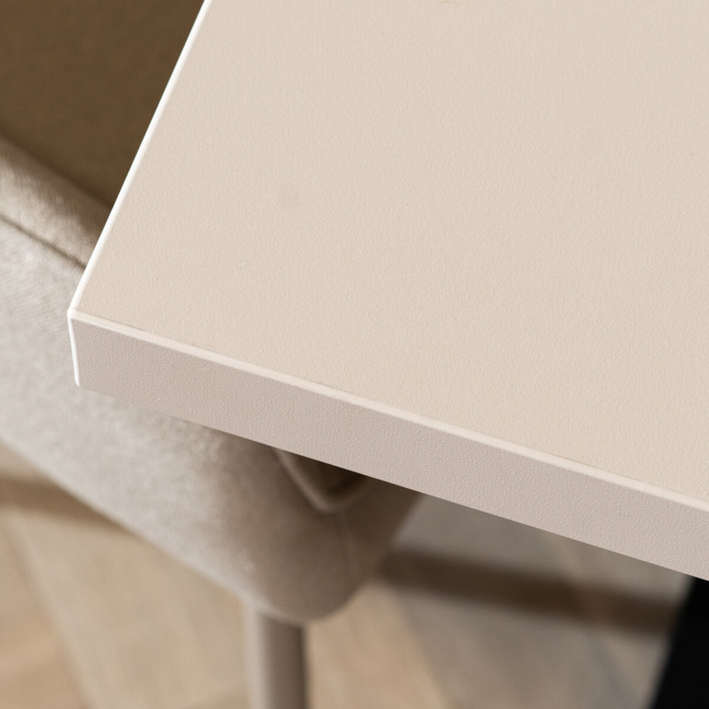 Eettafel Nils melamine beige 160 x 80 cm