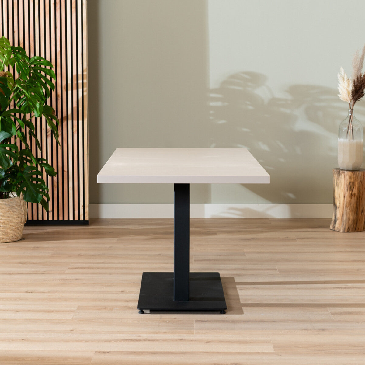 Eettafel Nils melamine beige 160 x 80 cm