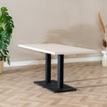 Eettafel Nils melamine beige 160 x 80 cm