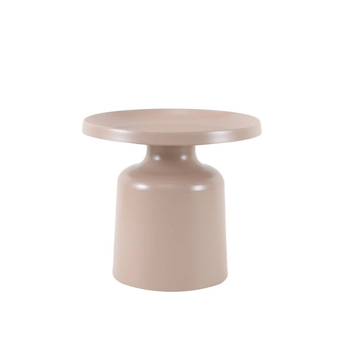 Salontafel Donna rond metaal taupe