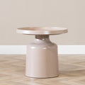 Salontafel Donna rond metaal taupe