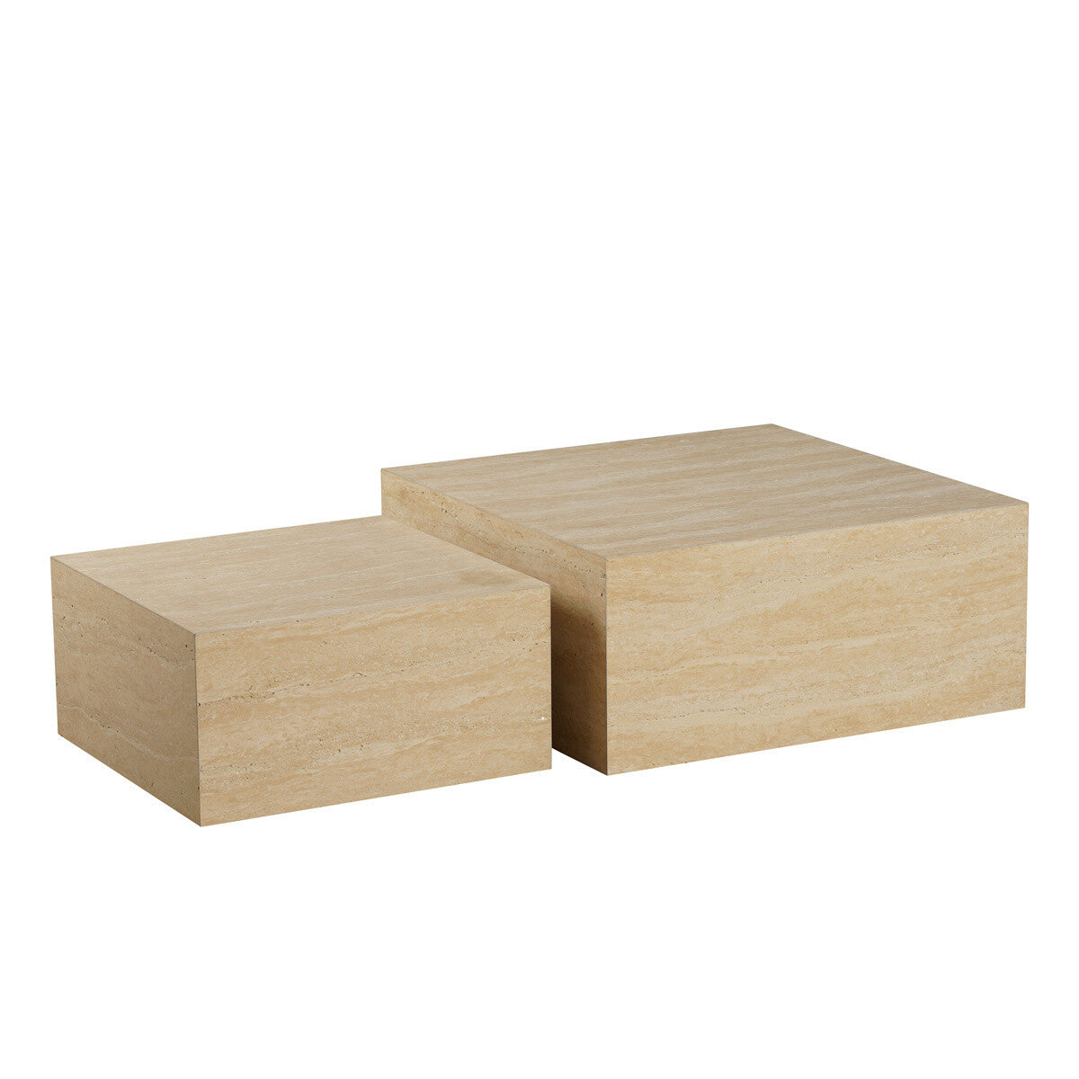 Salontafel/element Ace travertin 75x75x40