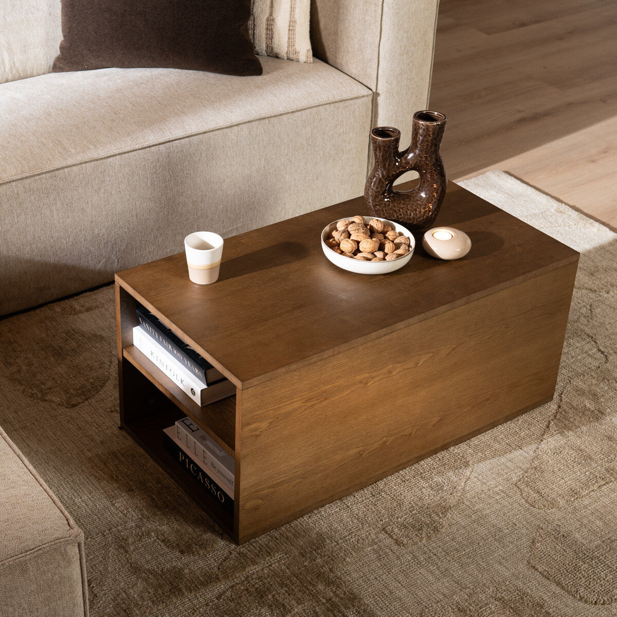 Salontafel Jaxx rustiek eiken 88x46 cm