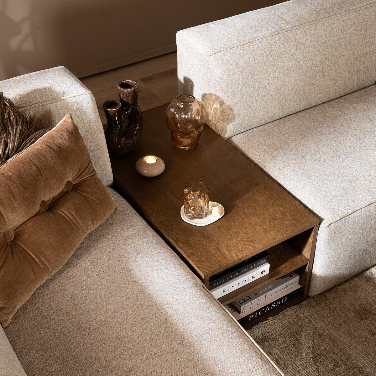 Salontafel Jaxx rustiek eiken 88x46 cm