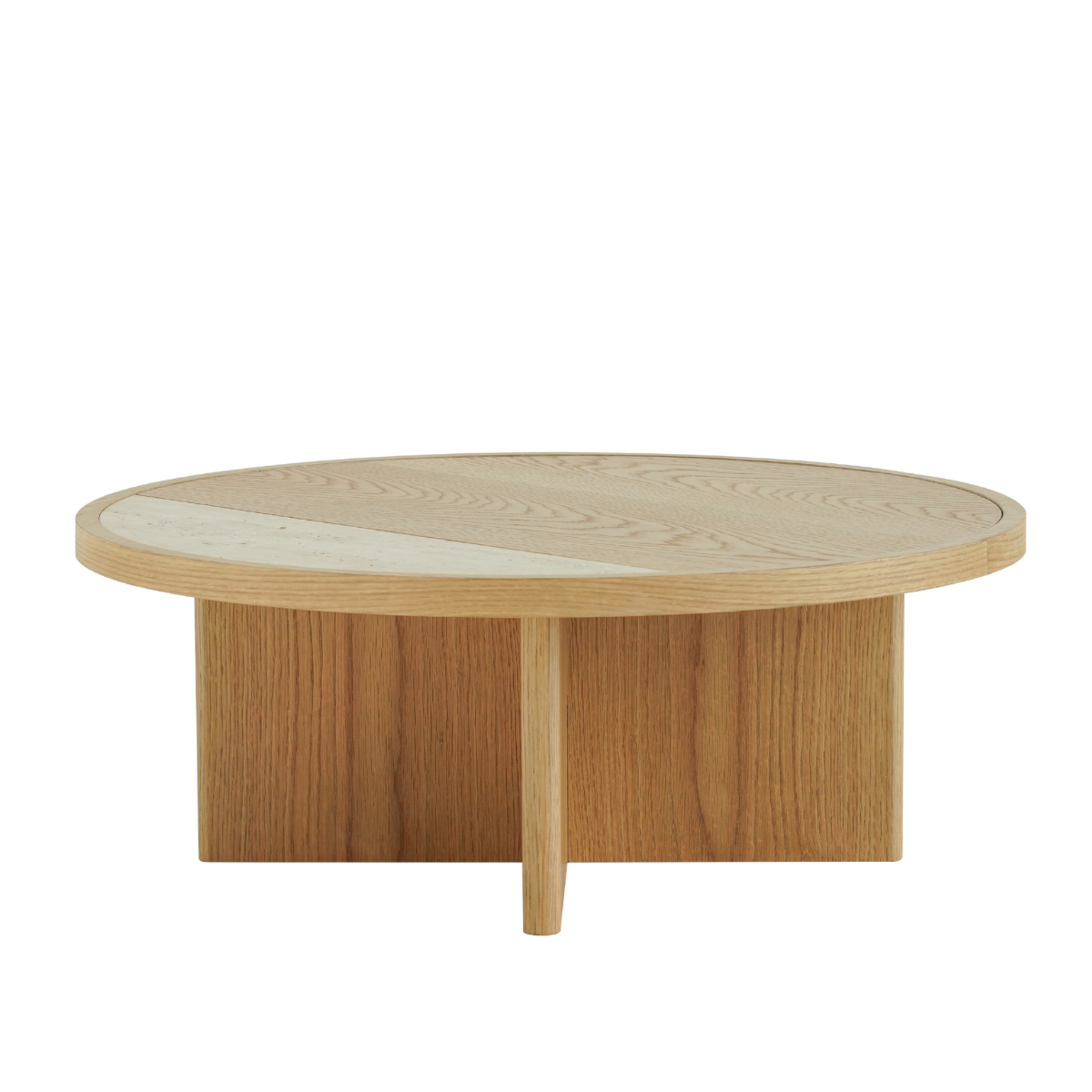 Salontafel Maeva Ø80 cm naturel eiken