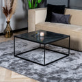 Salontafel marmer Rico 70 x 70 cm zwart