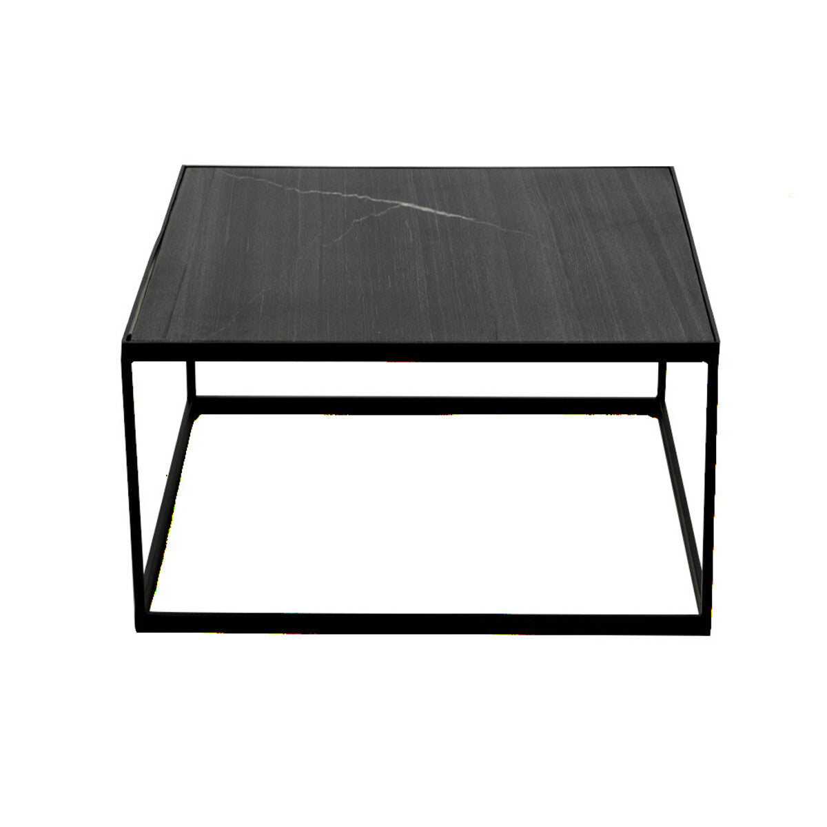 Salontafel marmer Rico 70 x 70 cm zwart