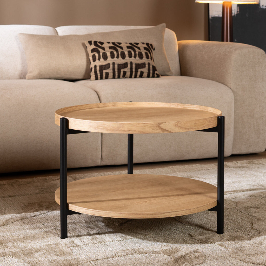 Salontafel Rio Ø58 cm blank eiken