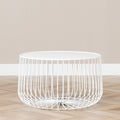 Salontafel Senna metaal wit
