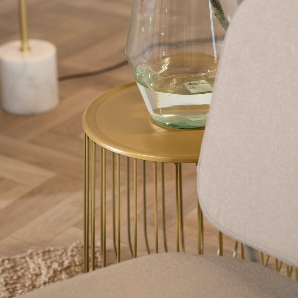 Salontafel Tygo goud metaal