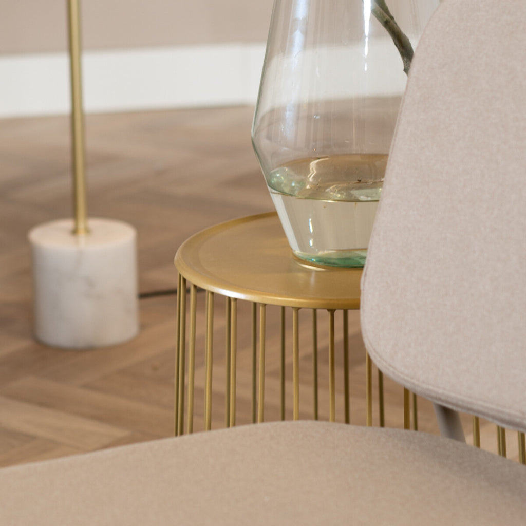 Salontafel Tygo goud metaal