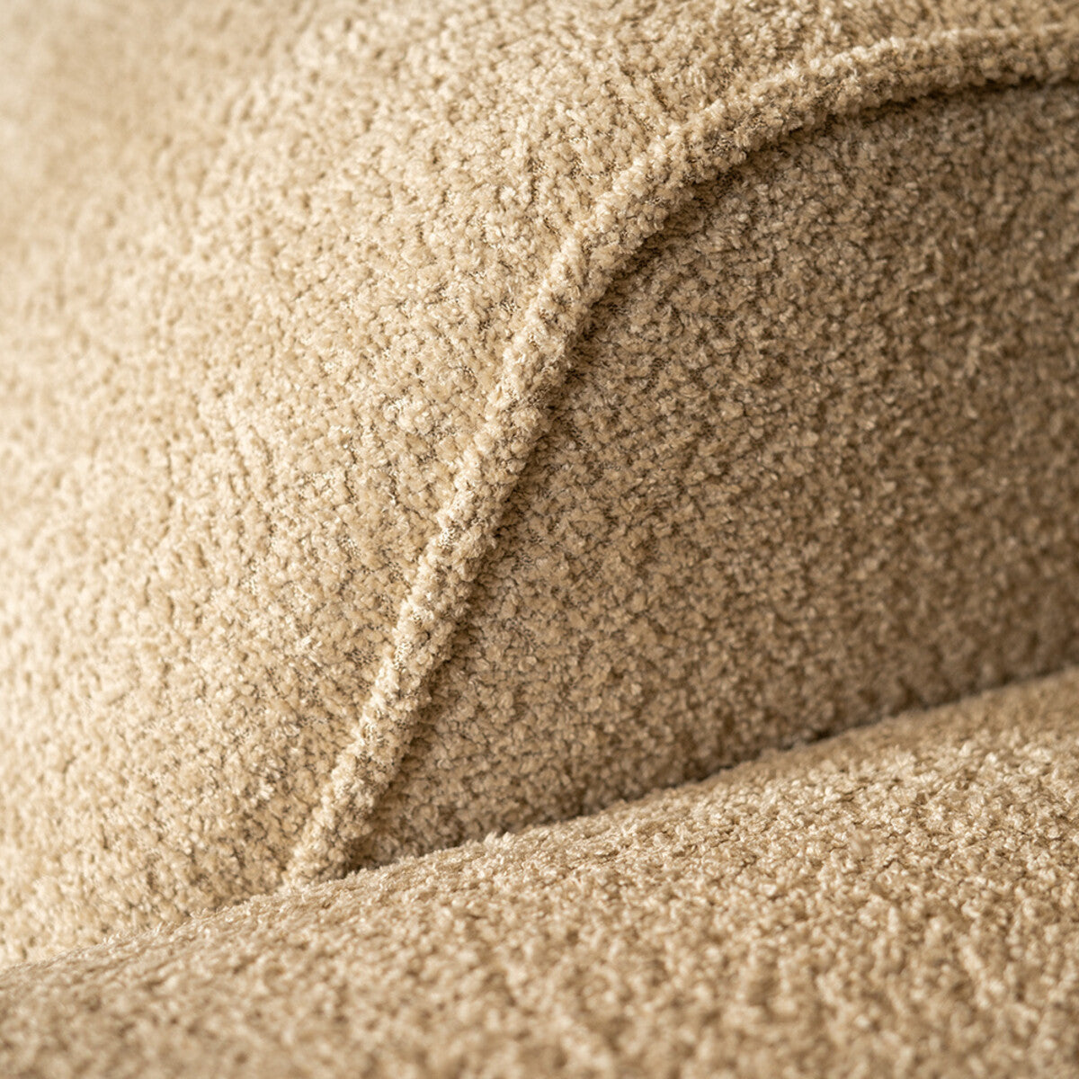 Scandinavische bank 2,5-zits Vegas bouclé beige