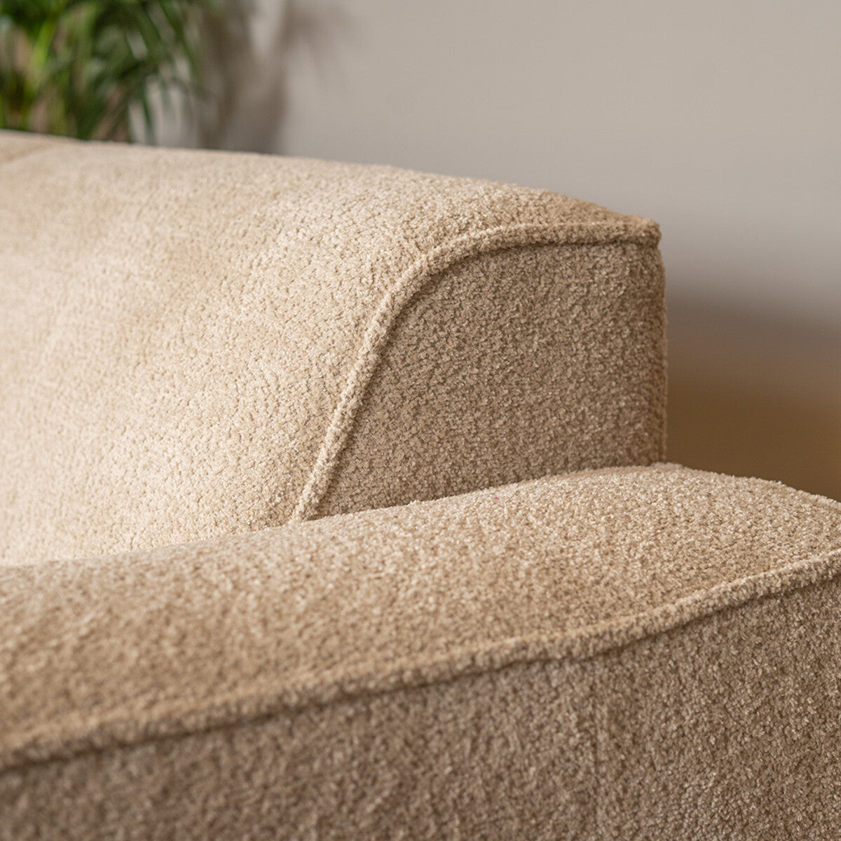 Scandinavische bank 2,5-zits Vegas bouclé beige