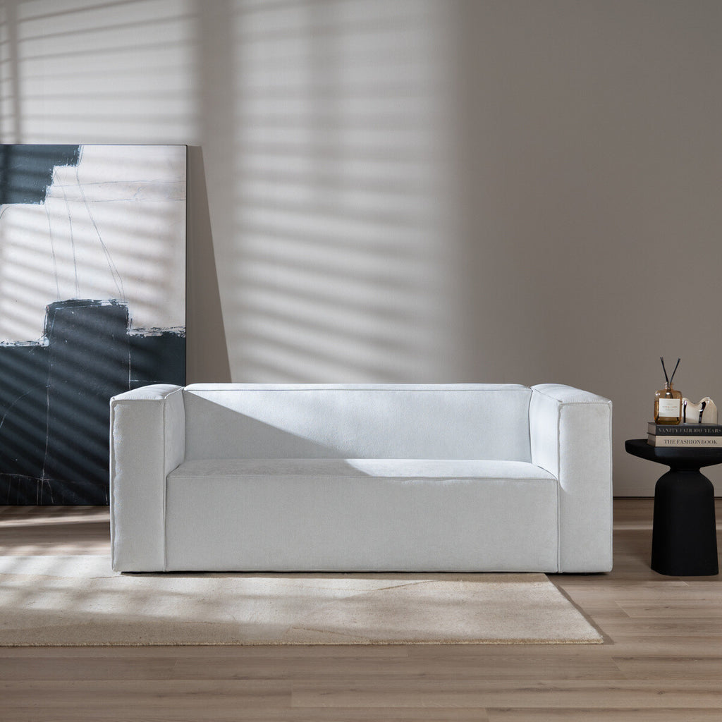Scandinavische bank Memphis 2,5-zits off white stof gemêleerd