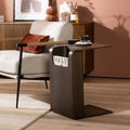 Scandinavische bijzettafel/salontafel Isla 60x35x45 walnoot