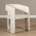Scandinavische eetkamerstoel Bibi chenille off white