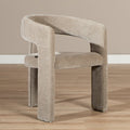 Scandinavische eetkamerstoel Bibi chenille taupe