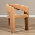 Scandinavische eetkamerstoel Bibi chenille terracotta