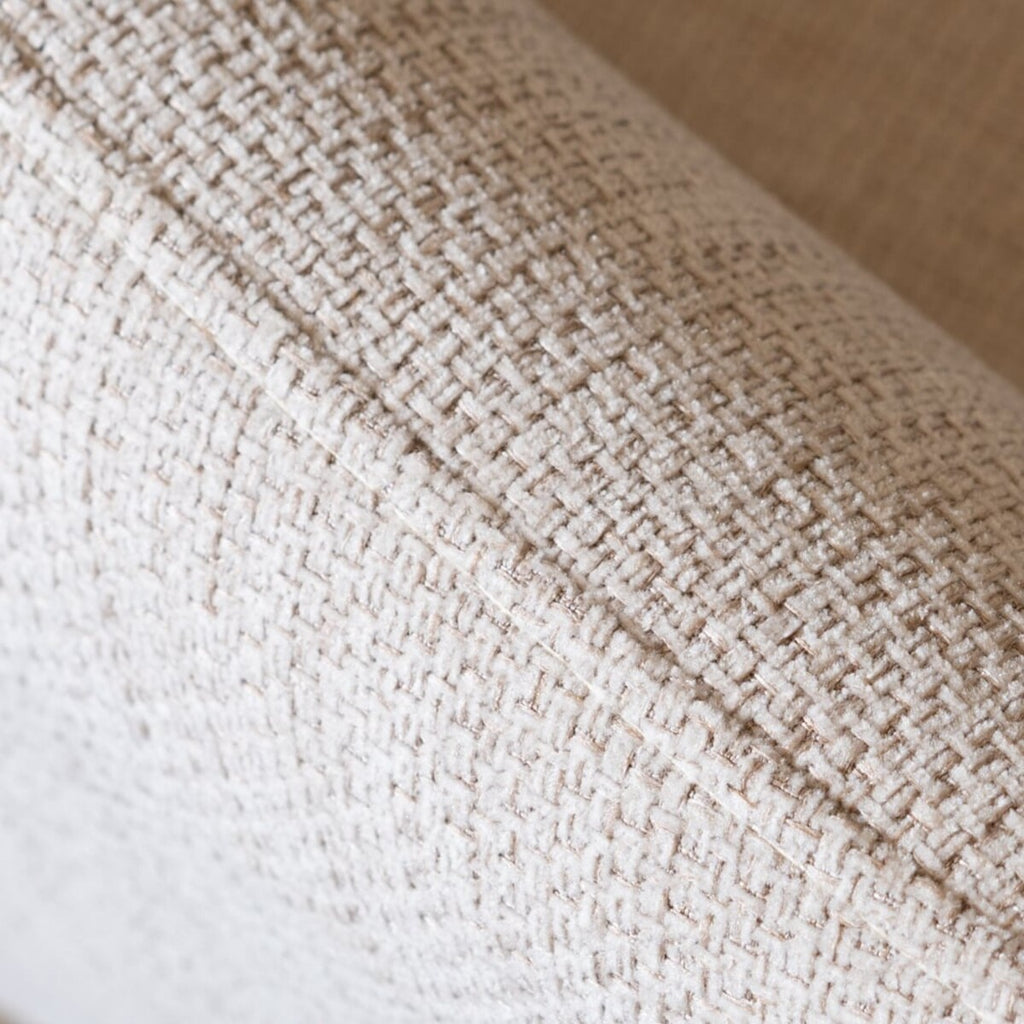 Scandinavische eetkamerstoel Sten gerecyclede stof beige