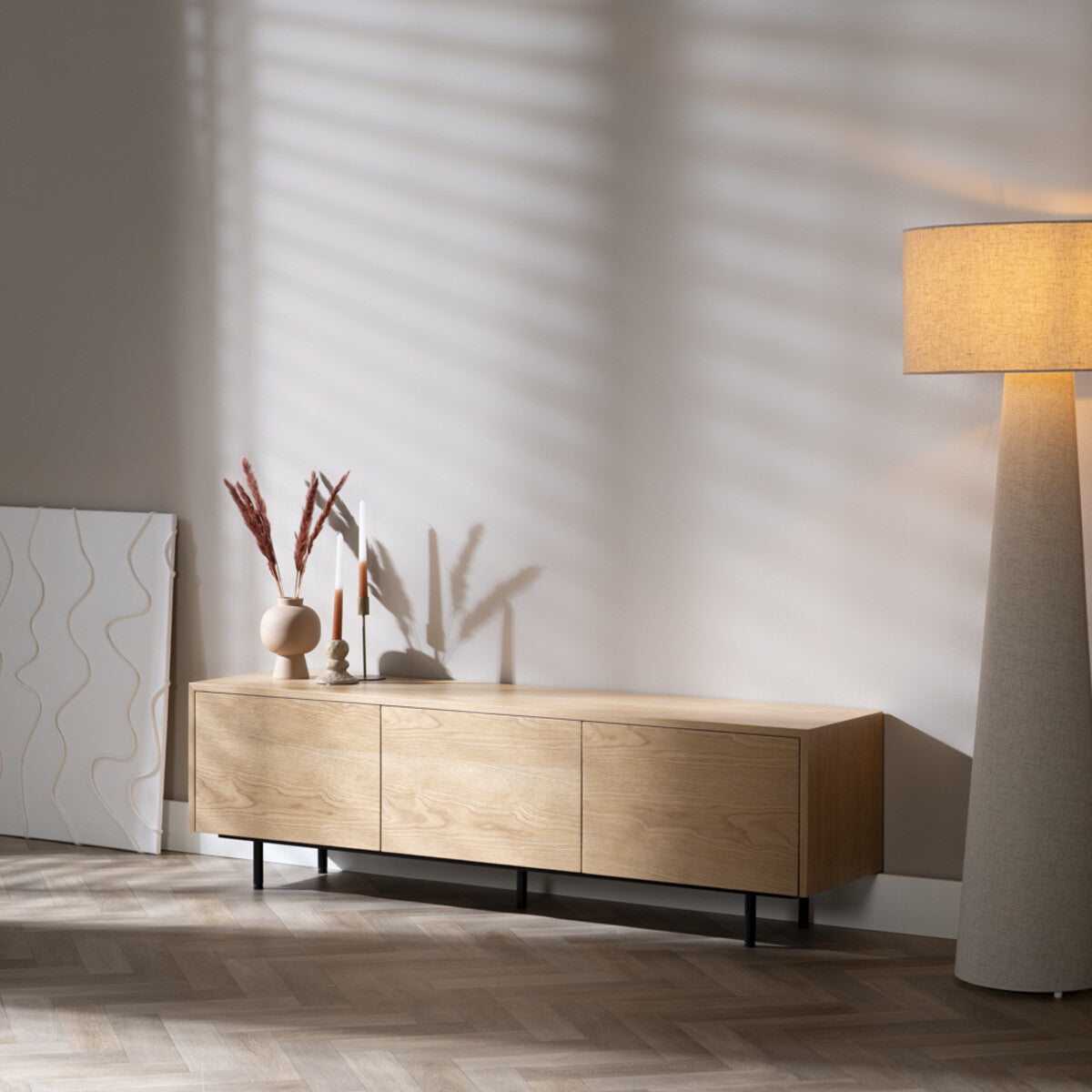 Tv-meubel Thomas blank eiken 150 cm