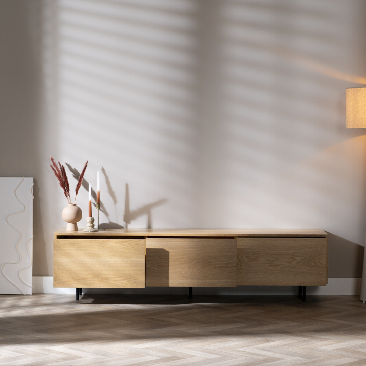 Tv-meubel Thomas blank eiken 180 cm