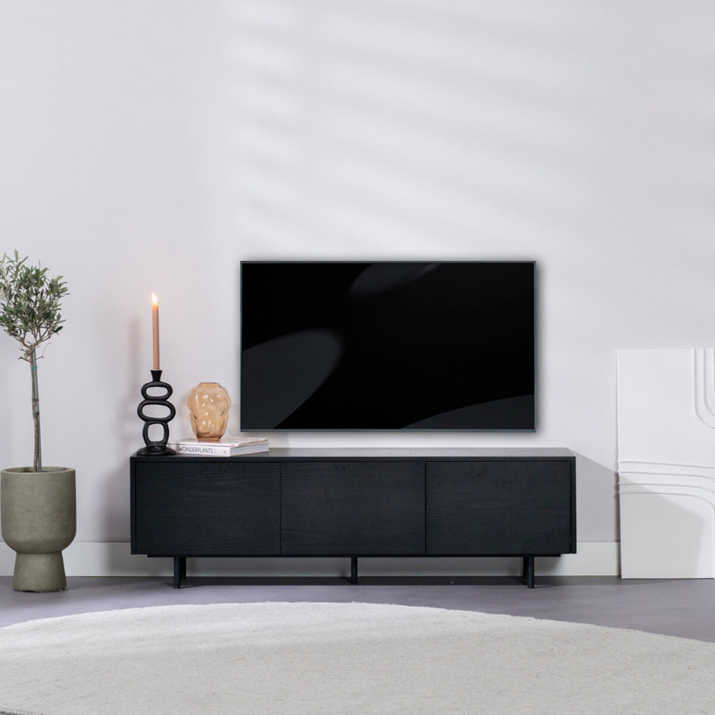 Tv-meubel Thomas zwart eiken 150 cm