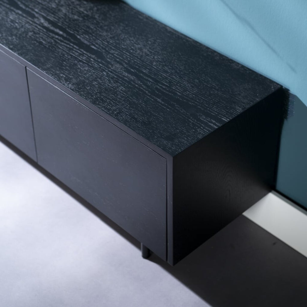Tv-meubel Thomas zwart eiken 150 cm