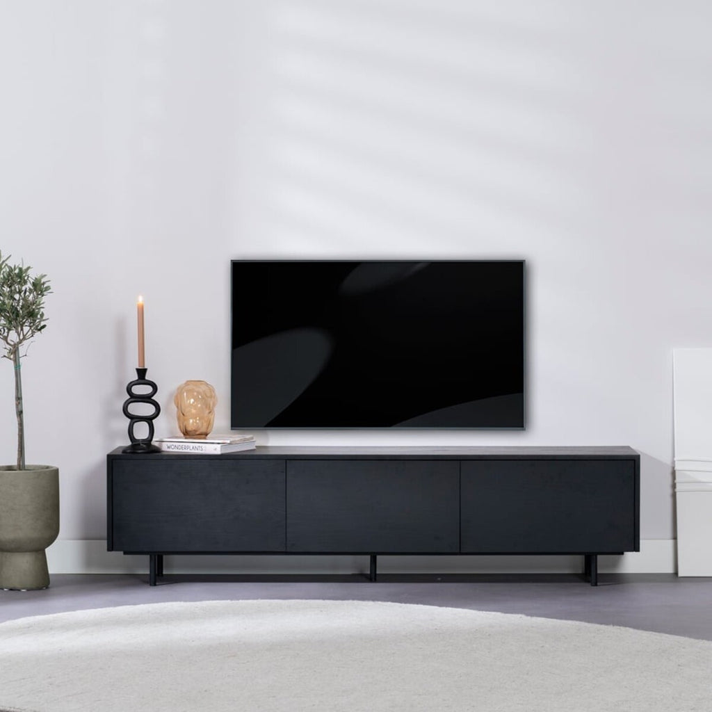 Tv-meubel Thomas zwart eiken 180 cm