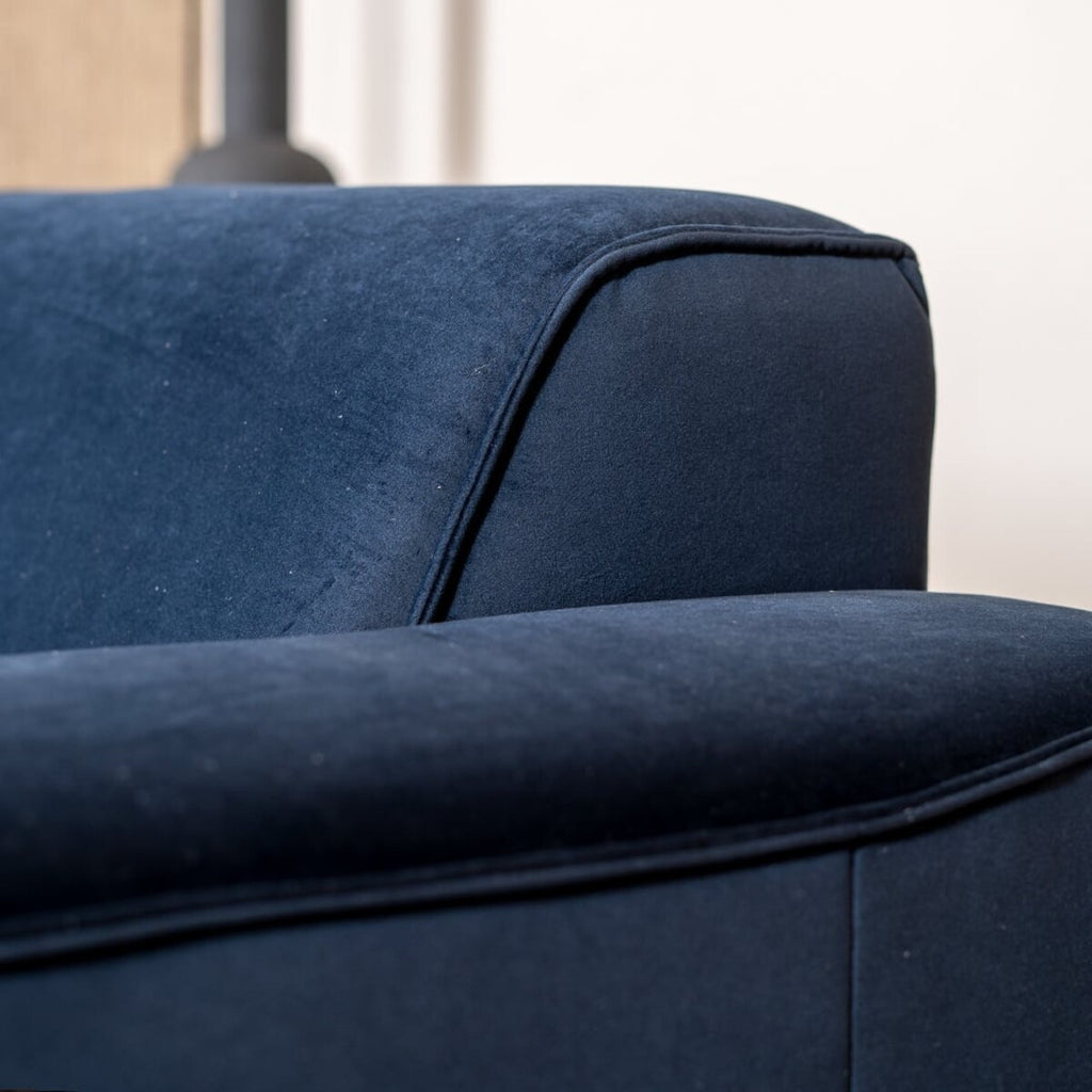 Velvet bank 2,5-zits Vegas blauw