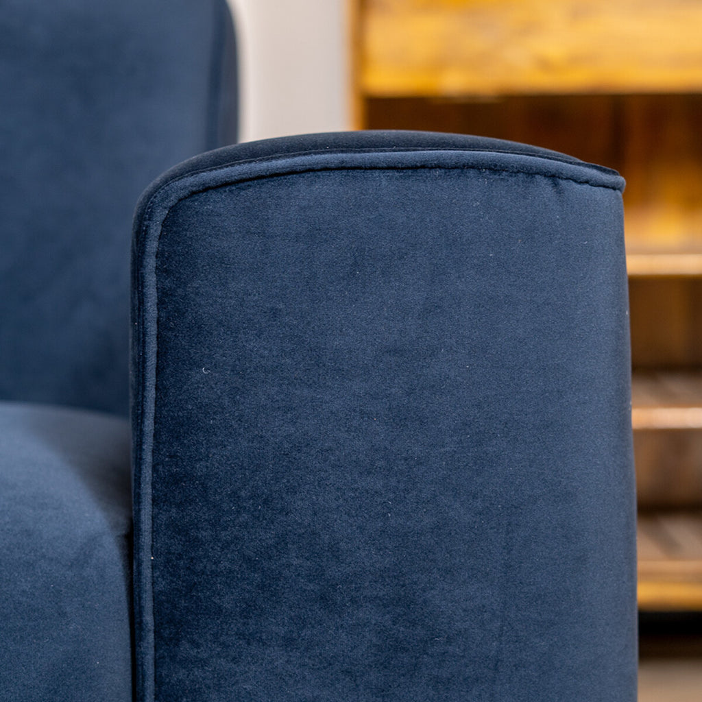 Velvet bank 2,5-zits Vegas blauw
